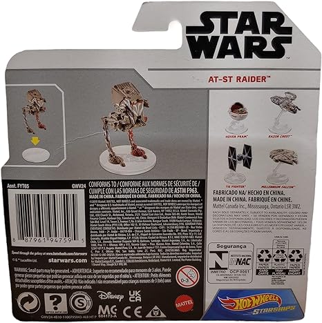 Hot Wheels Star Wars Starships Mandalorian at-ST Raider