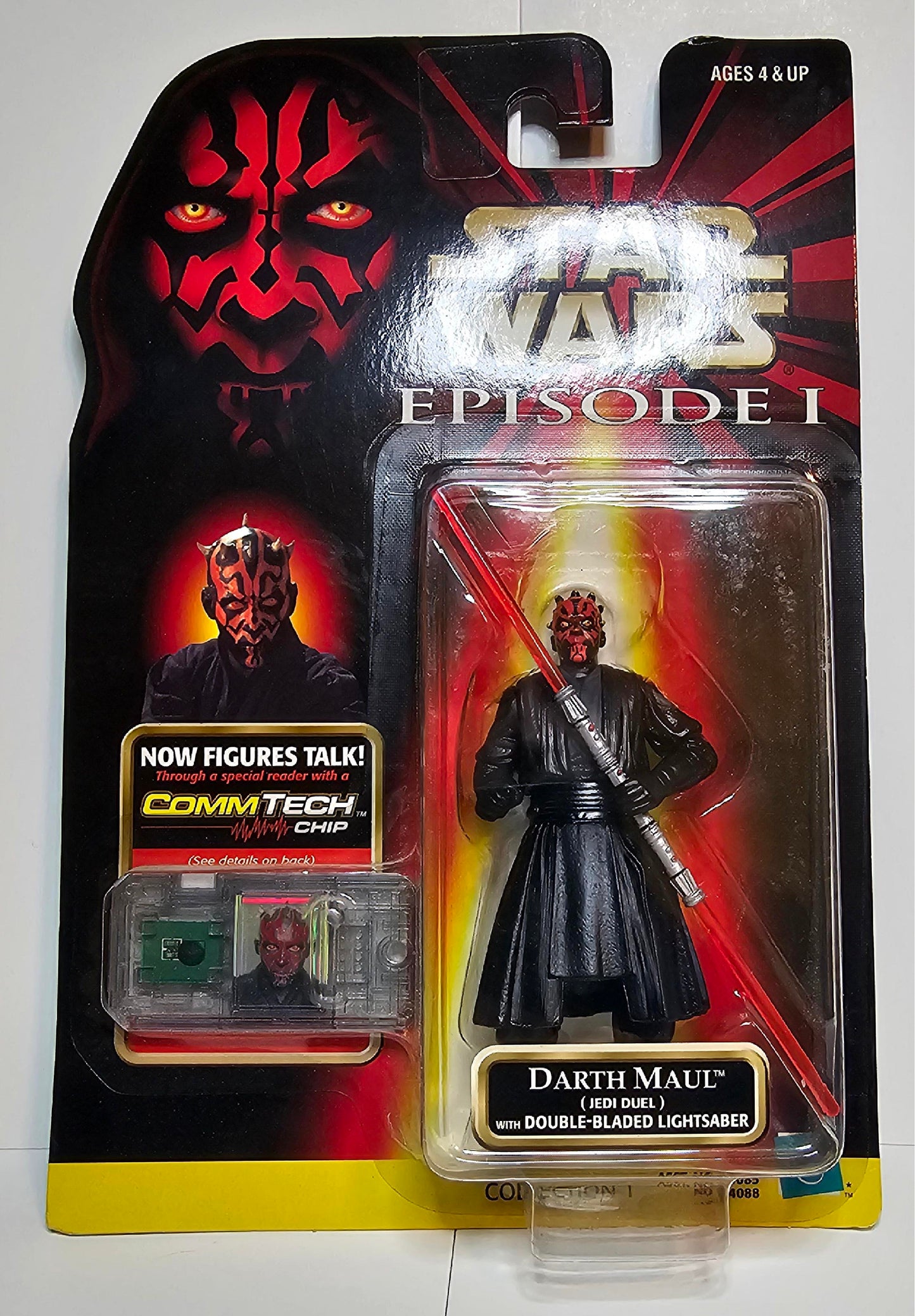 1998 DARTH MAUL STAR WARS EPISODE I W/COMM TECH CHIP