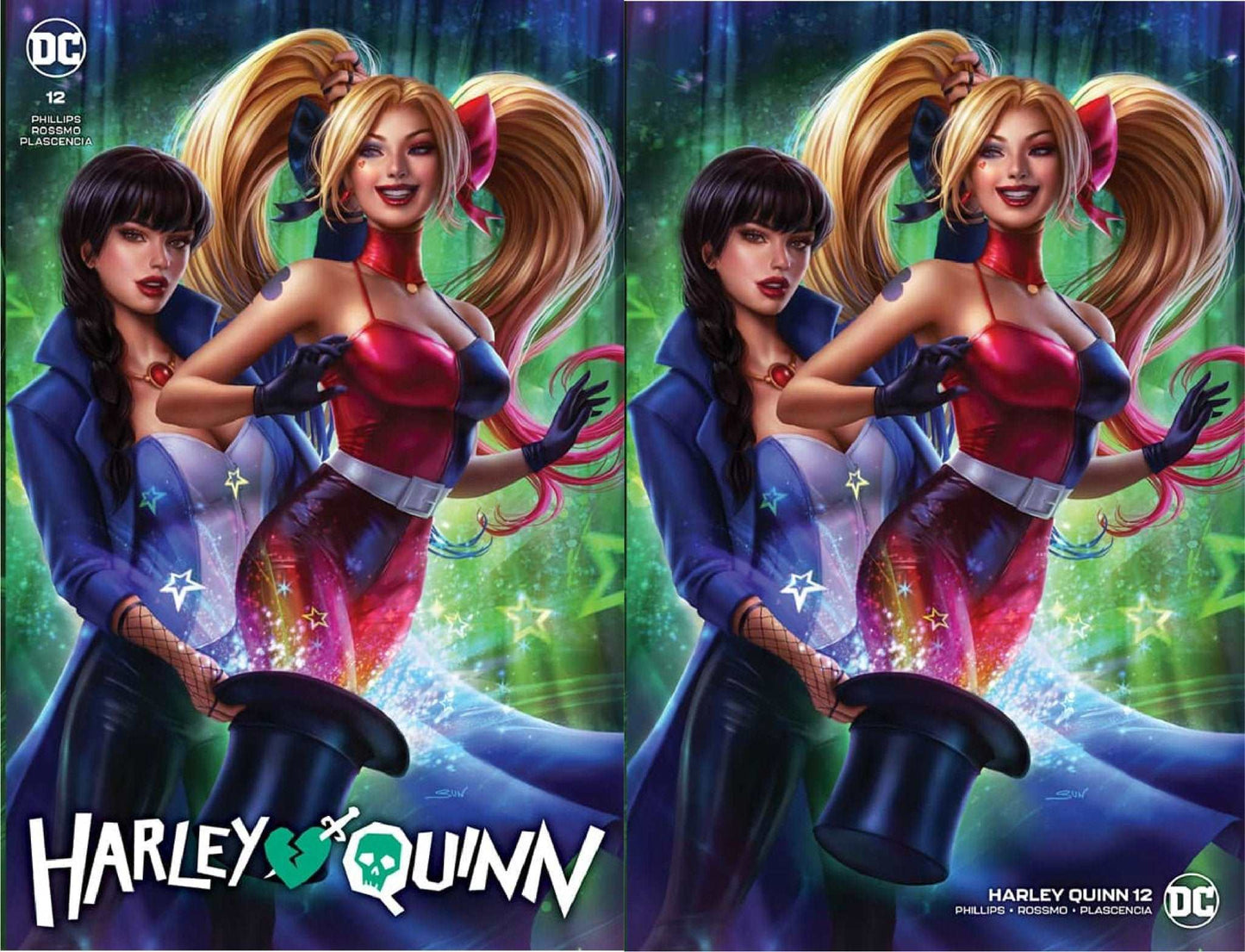 HARLEY QUINN #12 - SUN KHAMUNAKI TRADE / MINIMAL TRADE SET - The Comic Construct