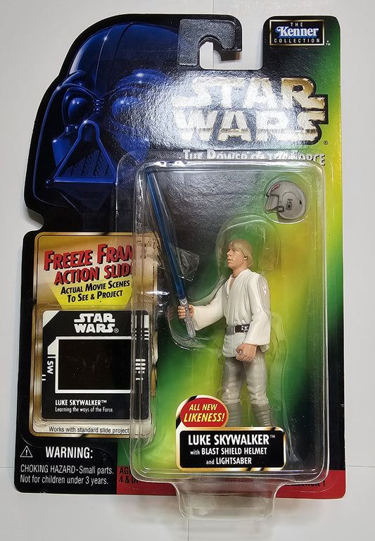 Star Wars Power Of The Force Freeze Frame Luke Skywalker W/ Blast Shield Helmet