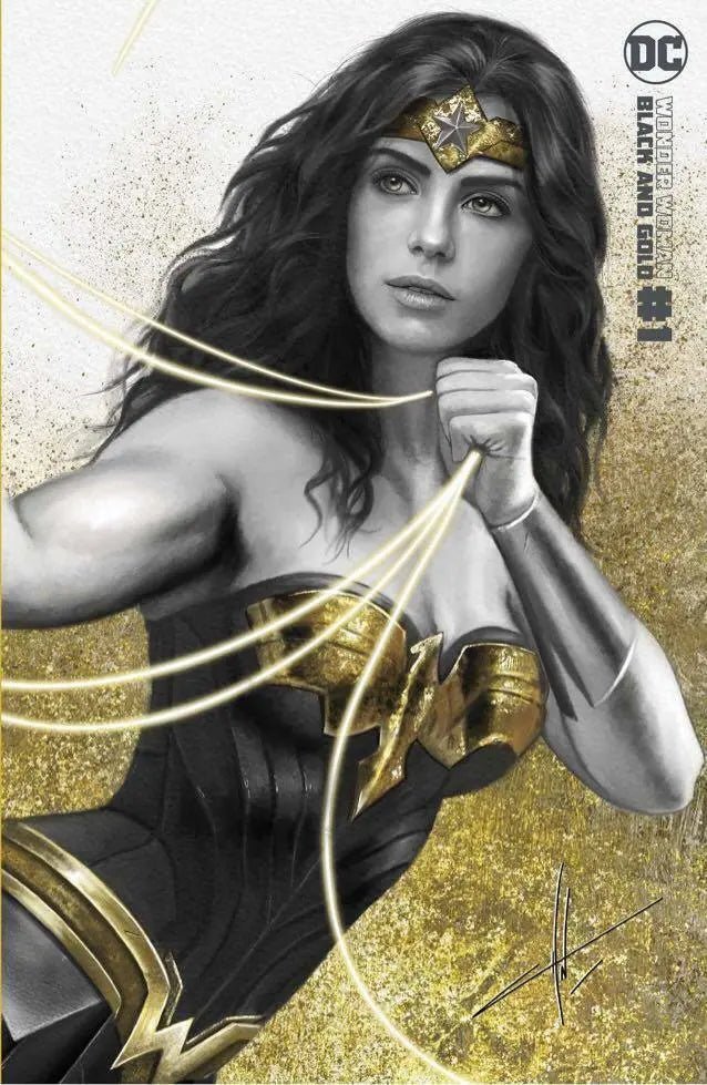 WONDER WOMAN : BLACK AND GOLD (CARLA COHEN EXCLUSIVE SET) - The Comic Construct