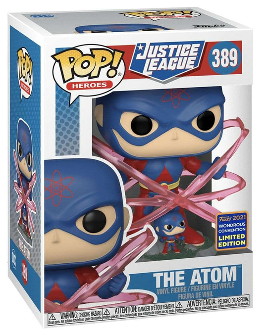 2021 Funko Pop! Justice League The Atom #389 Wondrous Convention Limited Edition - The Comic Construct