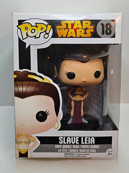 Funko Pop Star Wars Slave Leia #18 Black Box [Vaulted]