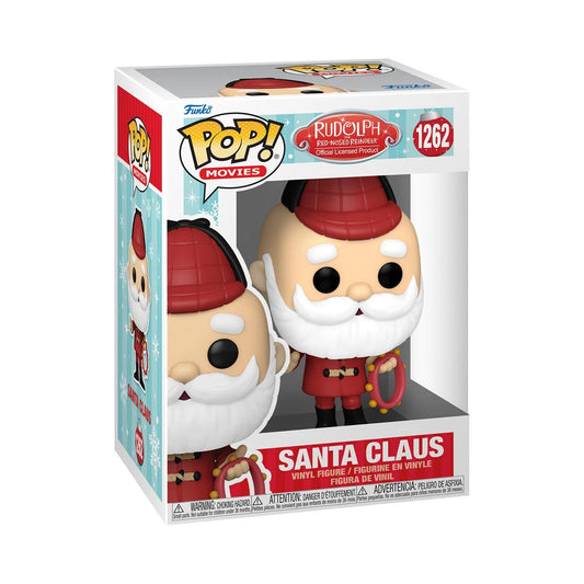 PREORDER BY 5/2024-FUNKO POP!-Rudolph the Red-Nosed Reindeer Santa Claus (Off Season) #1262
