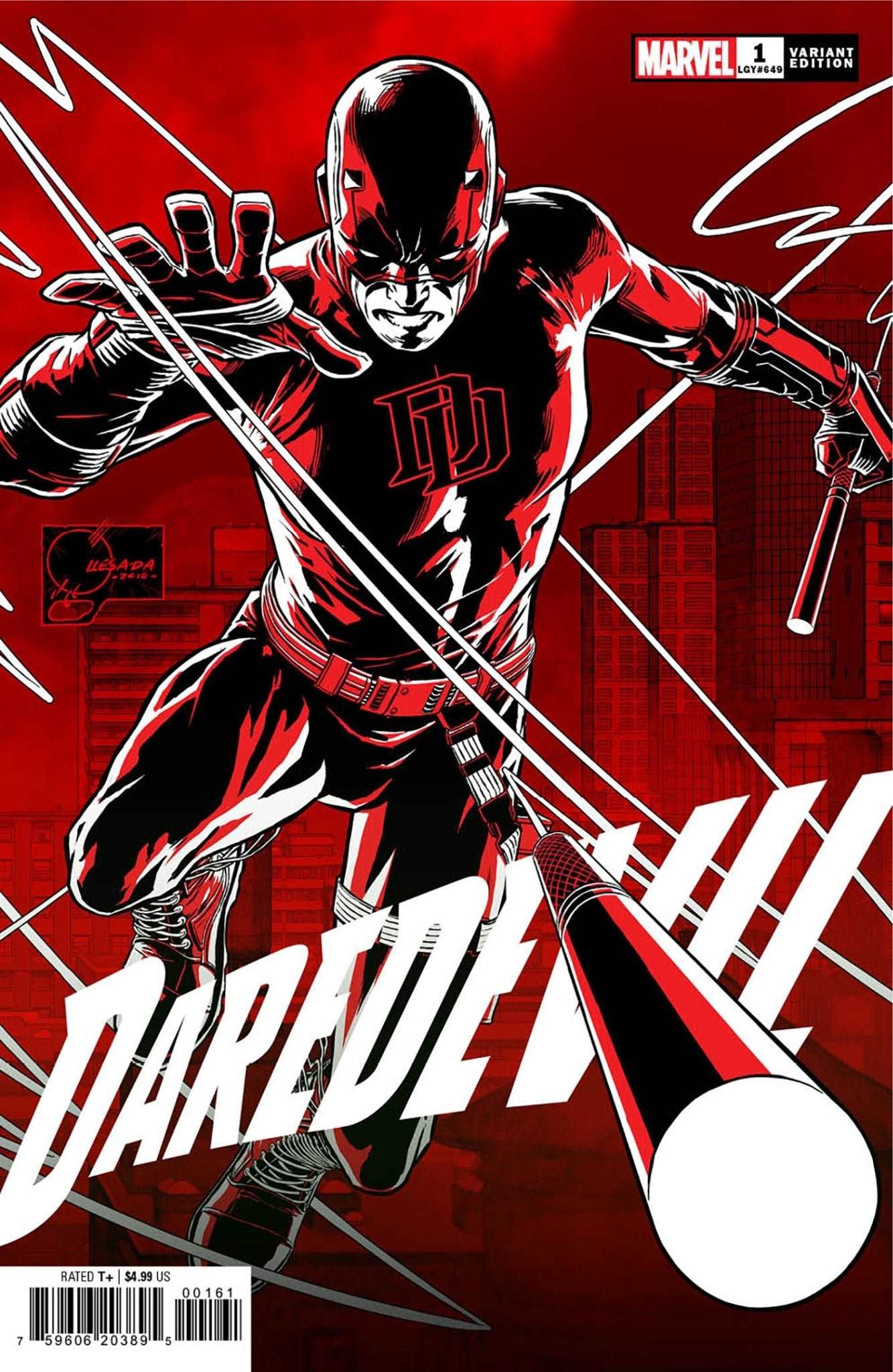 DAREDEVIL #1 QUESADA HIDDEN GEM 1:50 RATIO - The Comic Construct