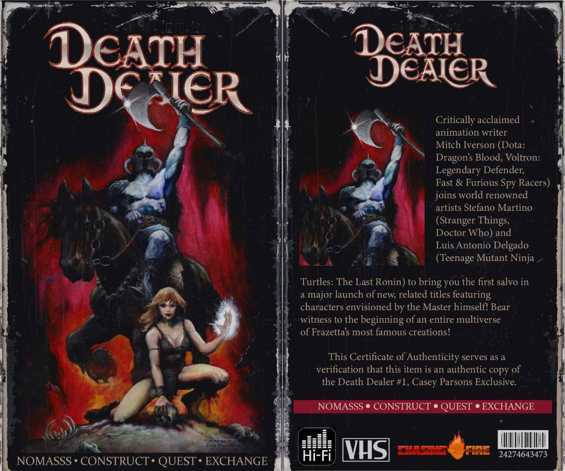 DEATH DEALER #1 CASEY PARSONS EXCLUSIVE VIRGIN - The Comic Construct