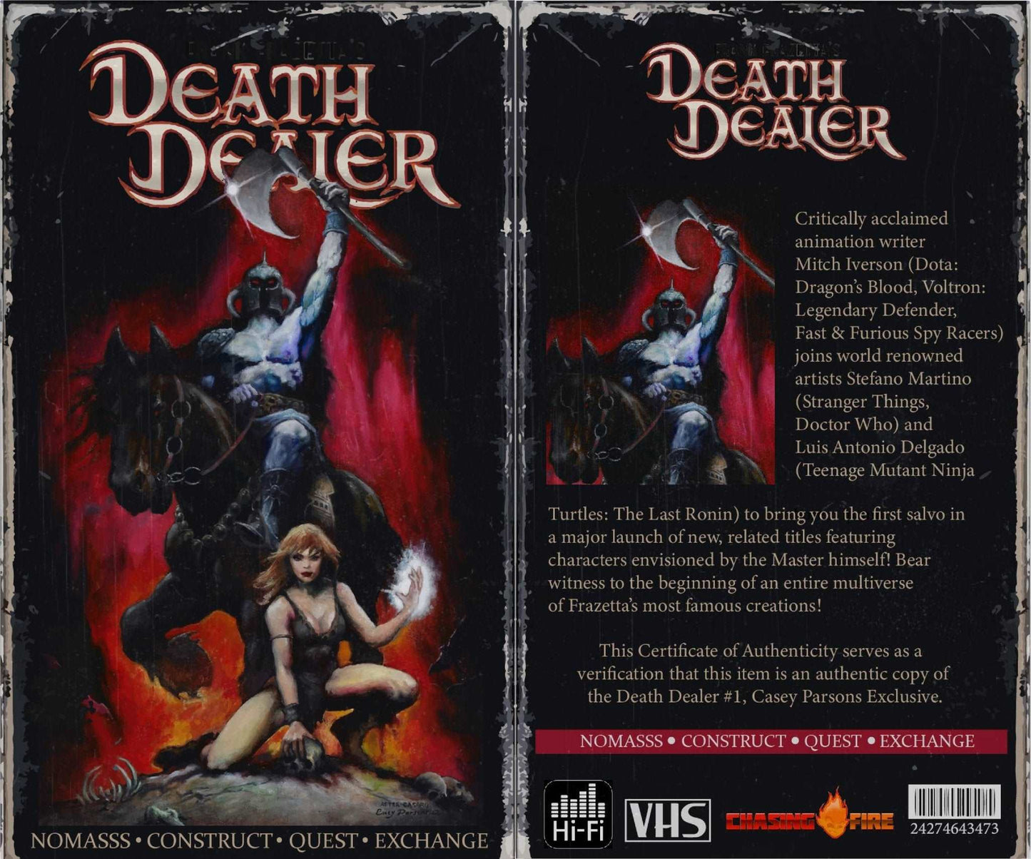 DEATH DEALER #1 CASEY PARSONS EXCLUSIVE VIRGIN / METAL BUNDLE - The Comic Construct