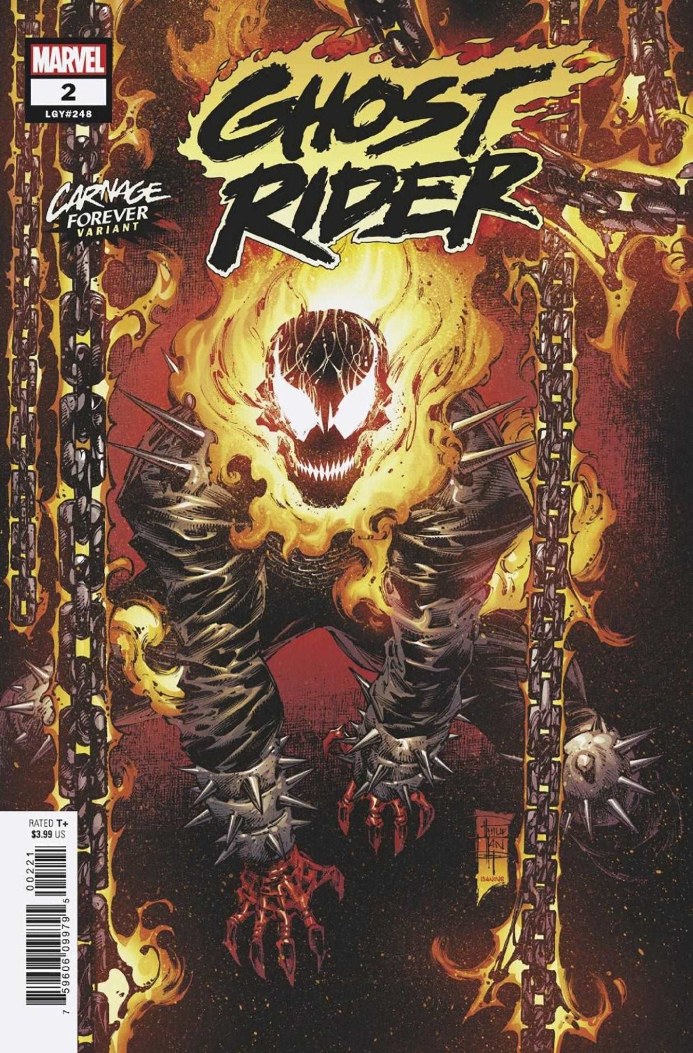 GHOST RIDER #2 TAN CARNAGE FOREVER VAR - The Comic Construct