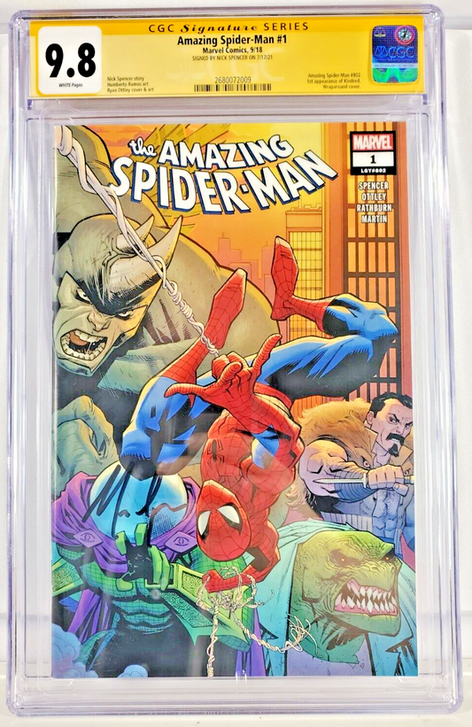 Mystery Chases! Amazing Spiderman #1 CGC 9.8 SS 1st appearance Kindred