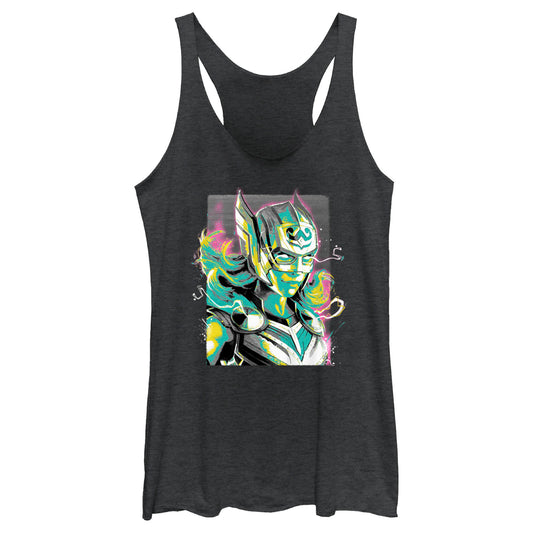 Junior's Marvel Thor Love and Thunder Female Thor Pastel Tank Top