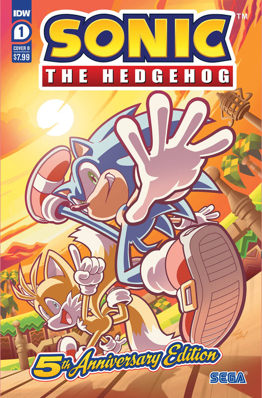 SONIC THE HEDGEHOG #1 5TH ANNV ED CVR B STANLEY