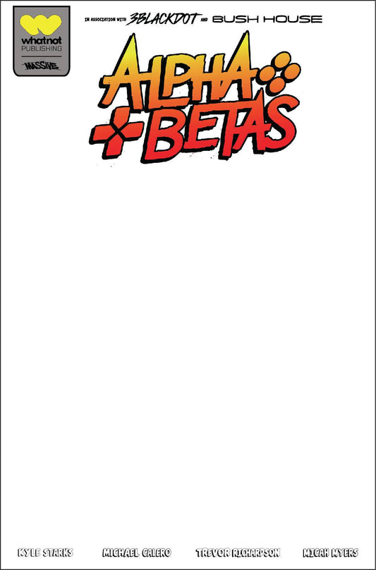 ALPHA BETAS #1 CVR E BLANK SKETCH VAR - The Comic Construct