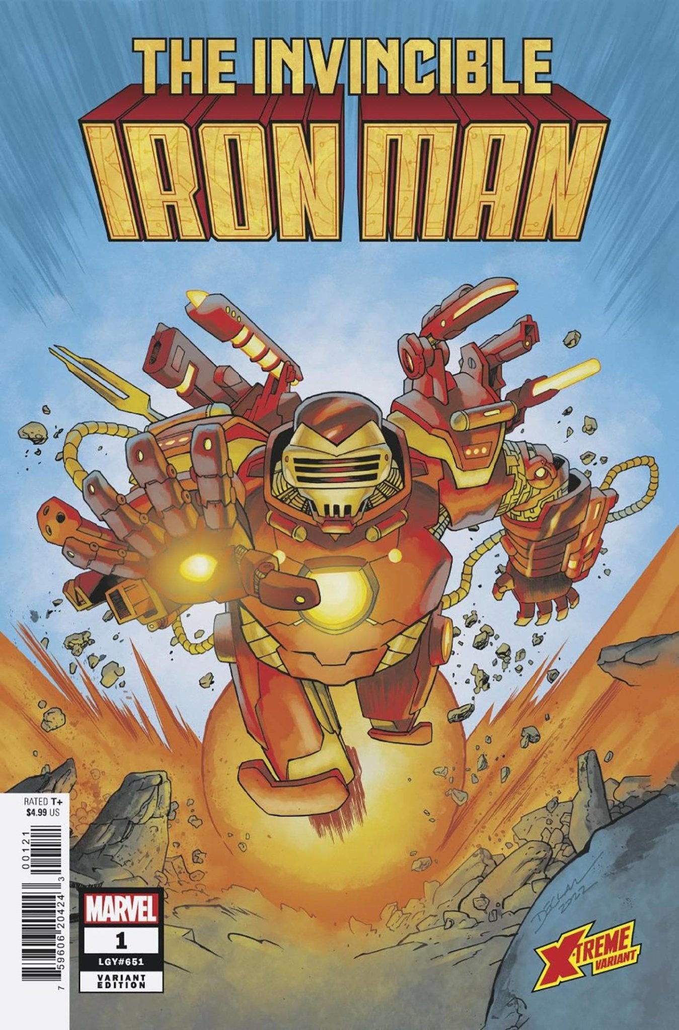 INVINCIBLE IRON MAN #1 SHALVEY X-TREME MARVEL VAR - The Comic Construct