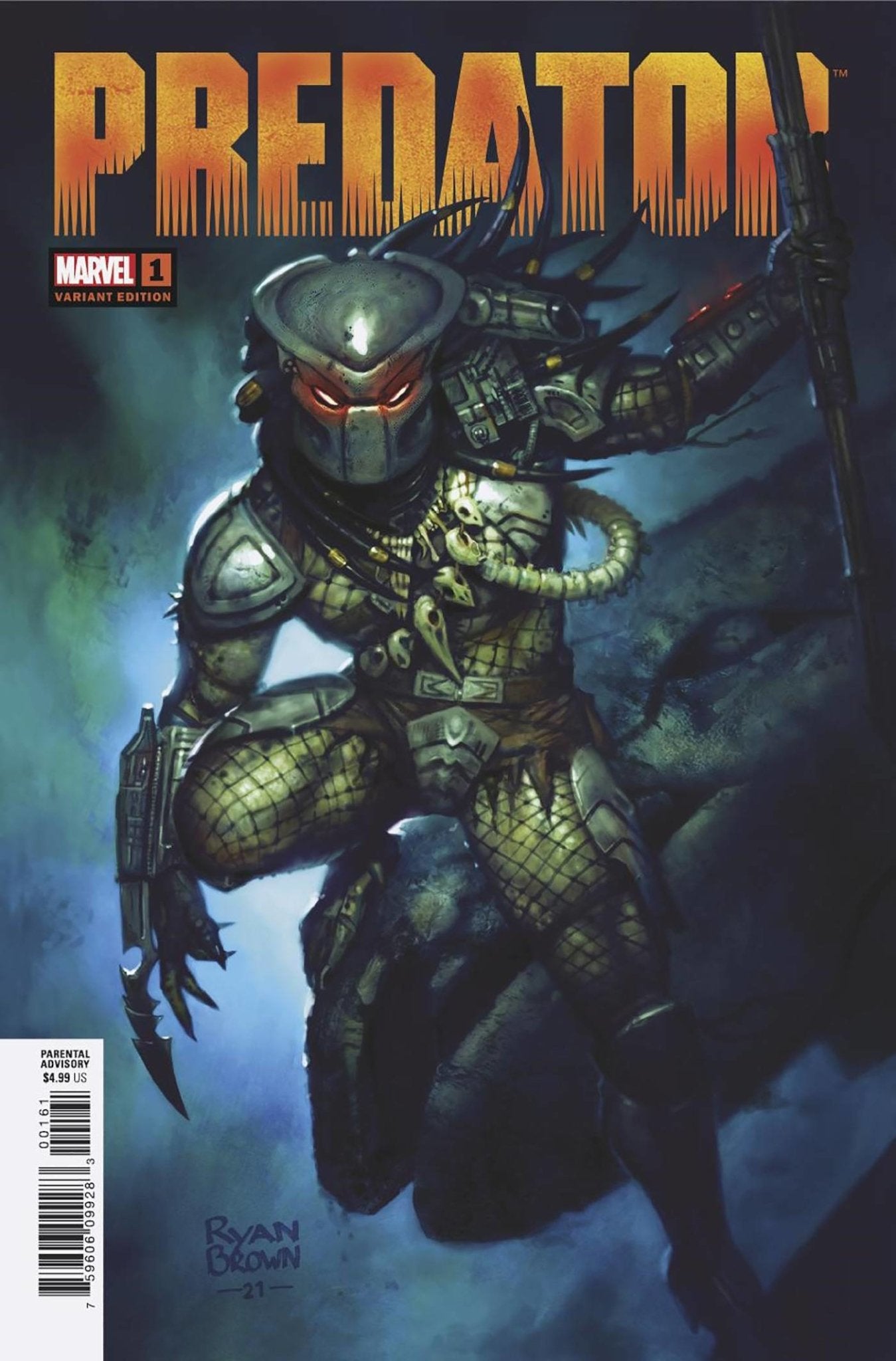 PREDATOR #1 1:25 RATIO BROWN VAR - The Comic Construct