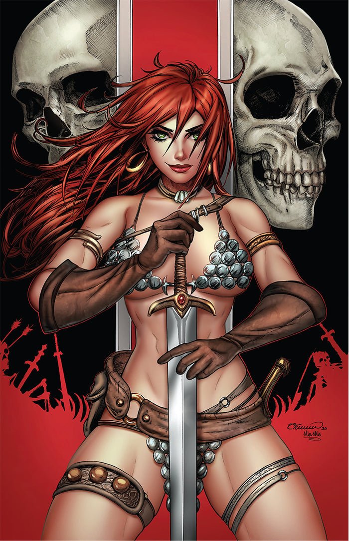 RED SONJA PRICE OF BLOOD #1 COLLETTE TURNER EXCLUSIVE VIRGIN VARIANT - The Comic Construct