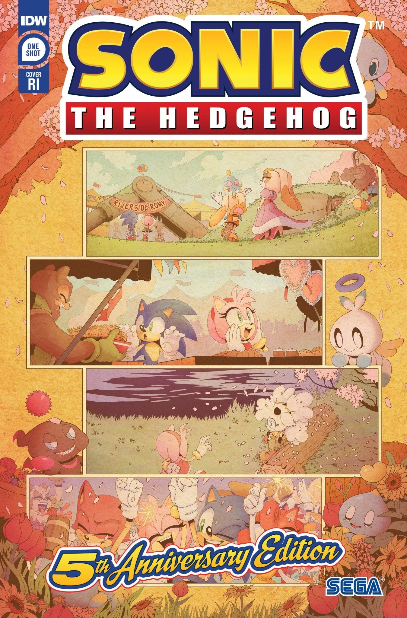 SONIC THE HEDGEHOG #1 5TH ANNV CVR E 1:10 COPY THOMAS, PRESALE 04/05/23 - The Comic Construct