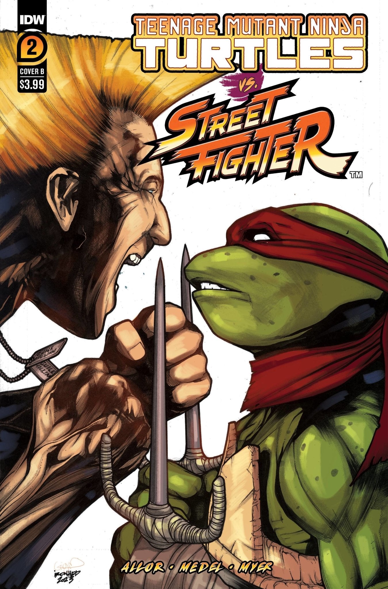 TMNT VS STREET FIGHTER #2 CVR B - The Comic Construct