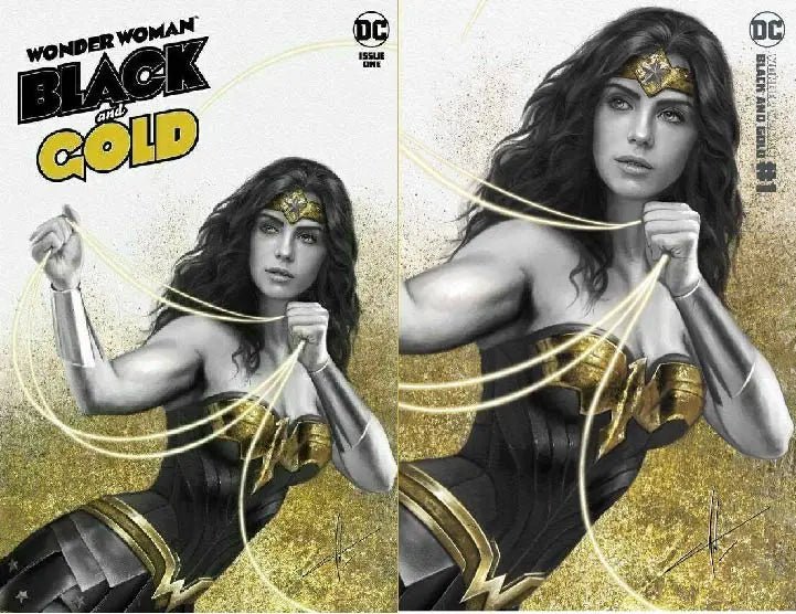 WONDER WOMAN : BLACK AND GOLD (CARLA COHEN EXCLUSIVE SET) - The Comic Construct